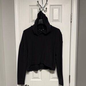 Athleta Black Waffle Hoodie